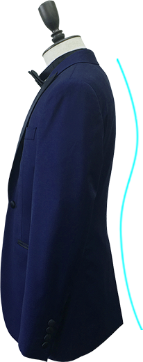 「立ち姿を美しい曲線で」